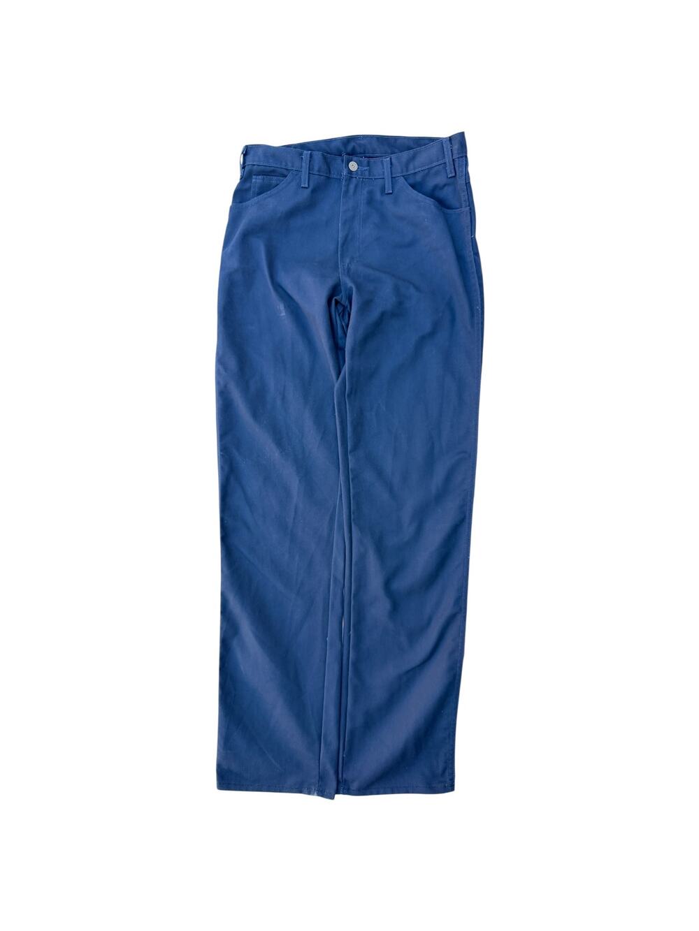 Dickies Work Pants Mens 34x32 Navy Blue Straight Leg Workwear